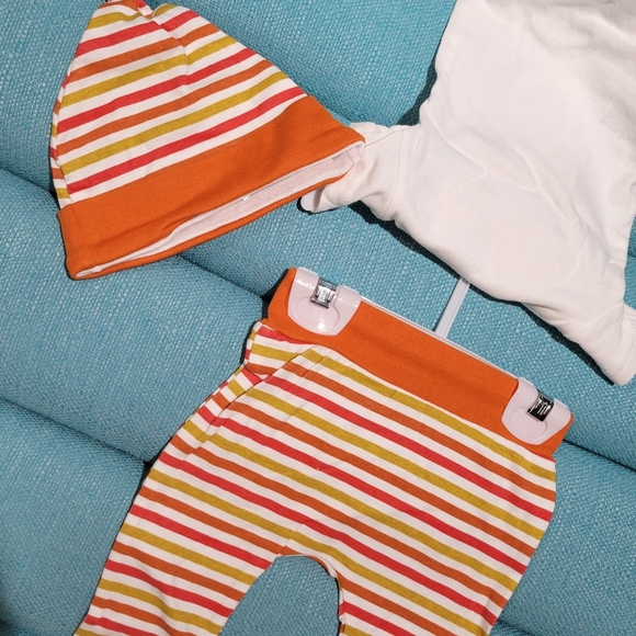 Rae Dunn 3-6 Months Pumpkin Spice Baby 3pc Set - Picture 3 of 4